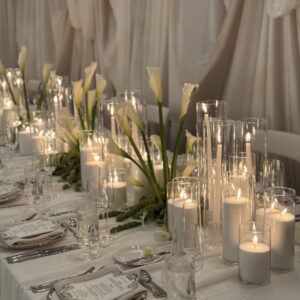 20 TABLE Candles (up to 10.5" vases) - RENTAL Service