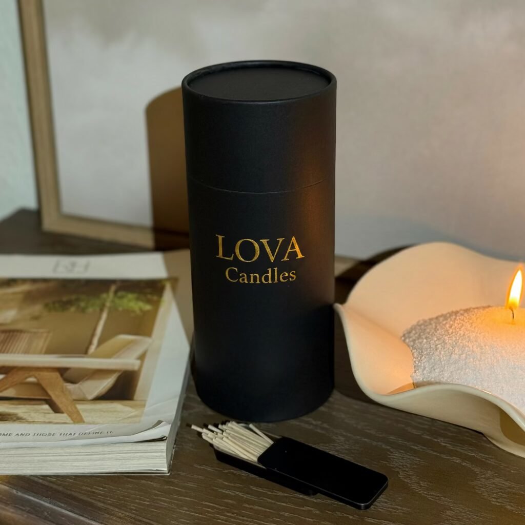 Pearled Wax Candle